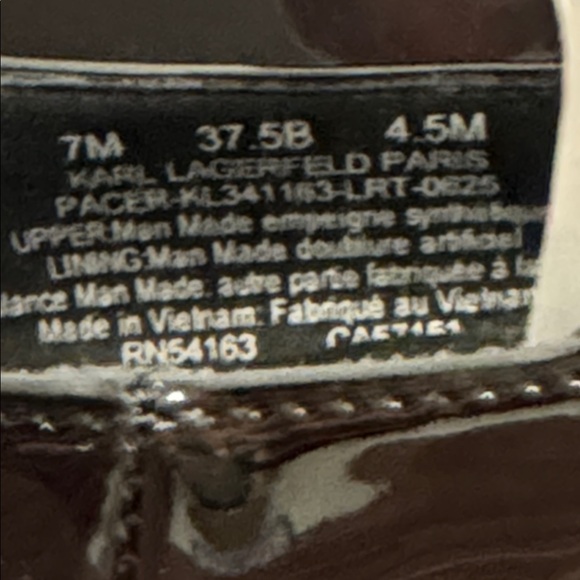 Karl Lagerfeld Elegant Black Slingback Heels. Ladies Size 7 - Picture 12 of 15